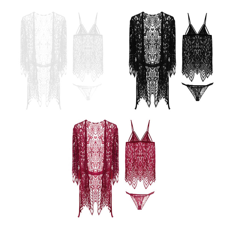 ガウンとベビードール&ショーツ