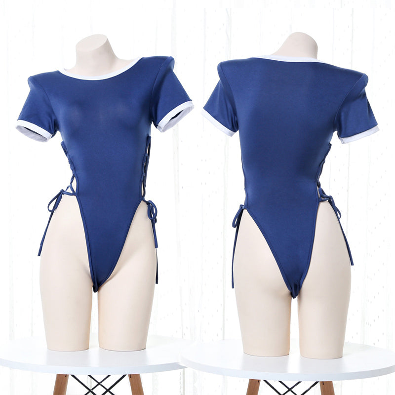 サイドレースアップ レオタード