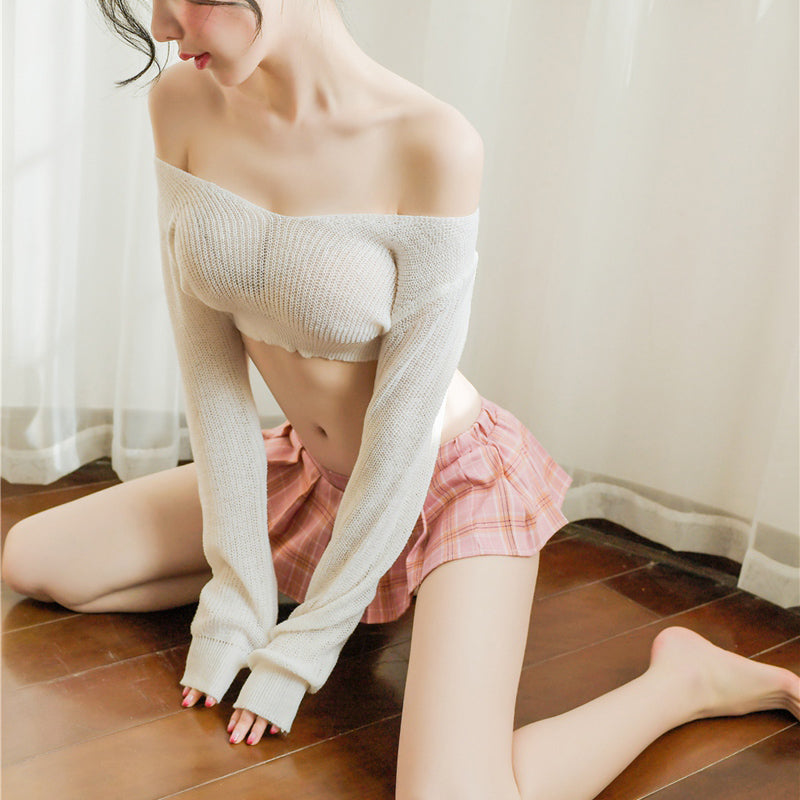 セクシーニット 長袖 トップ