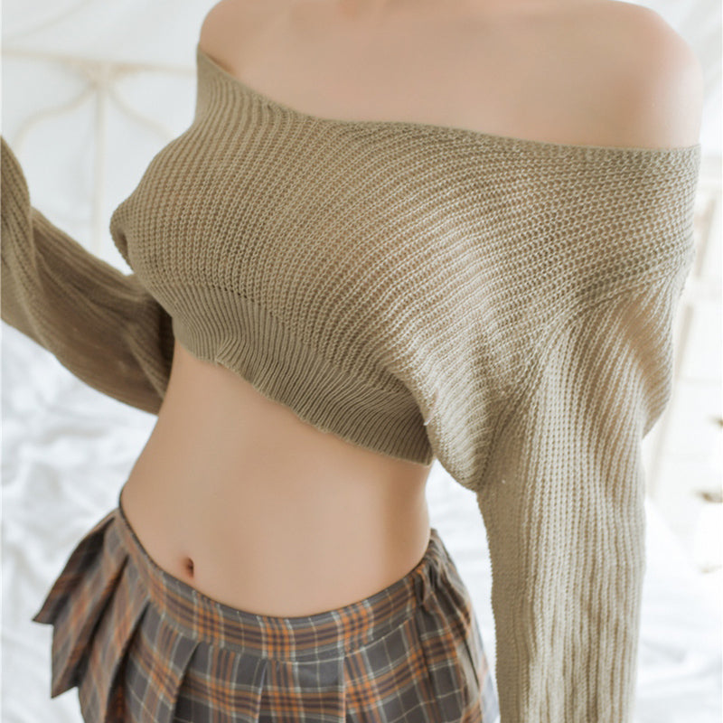 セクシーニット 長袖 トップ