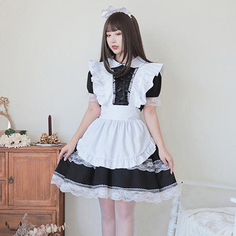 2層レース エレガントメイド服
