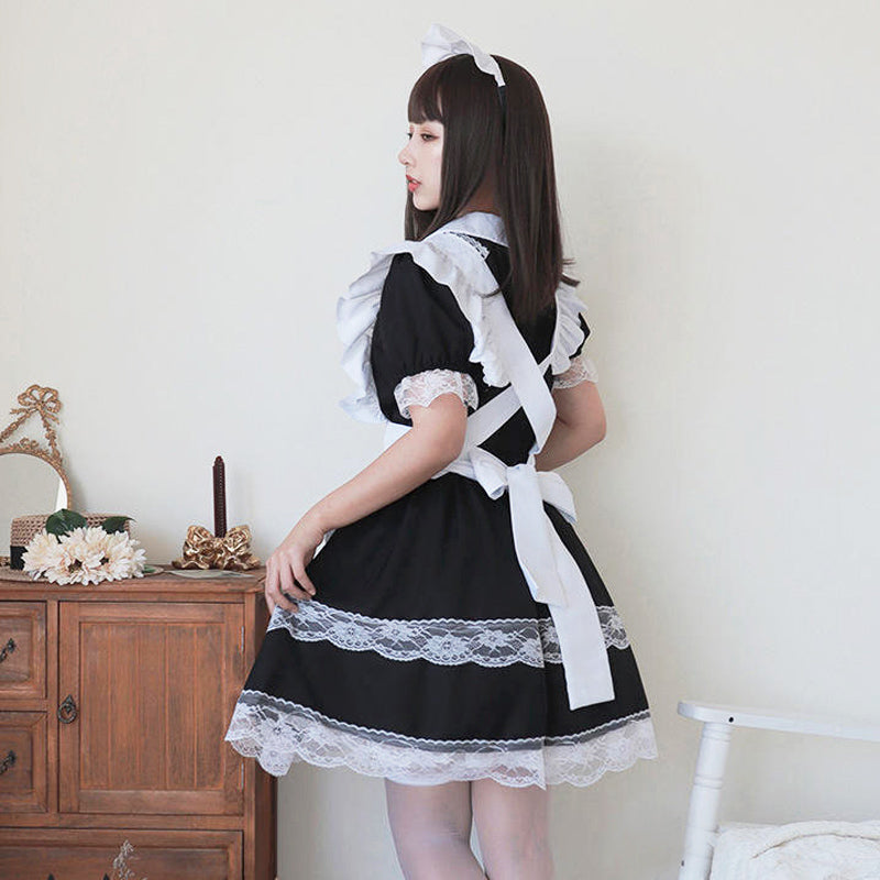 2層レース エレガントメイド服