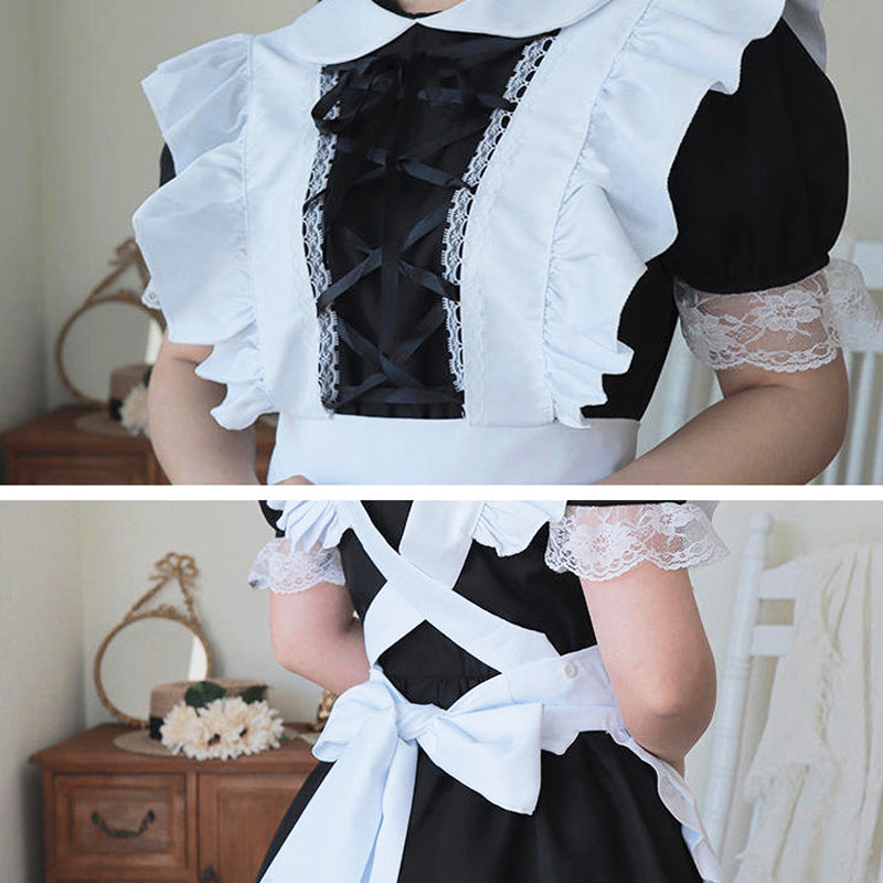 2層レース エレガントメイド服