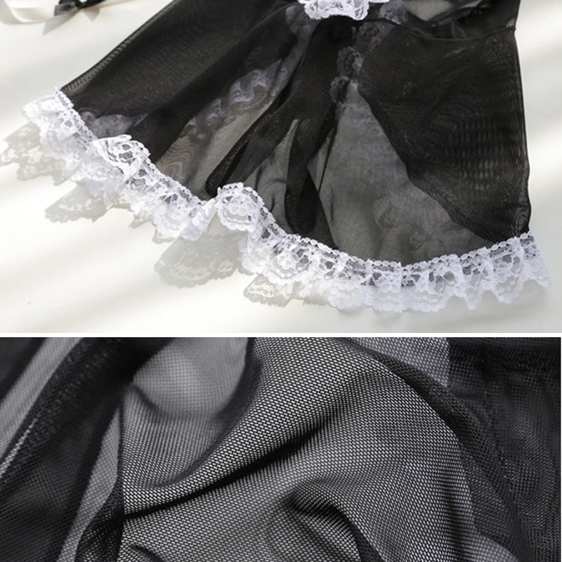 メイド風 ベビードール 7点セット