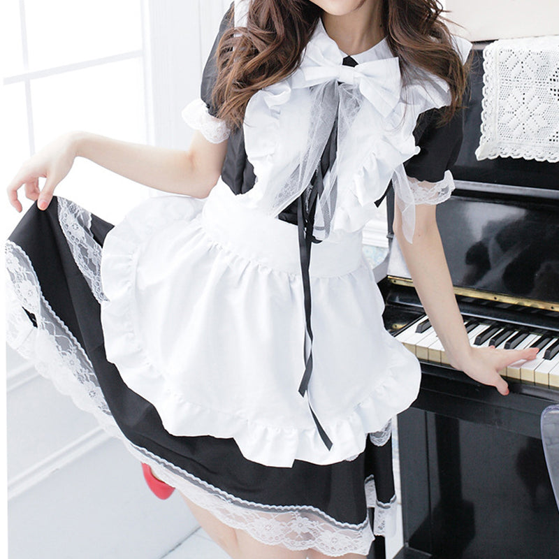 フロント編み上げ メイド服