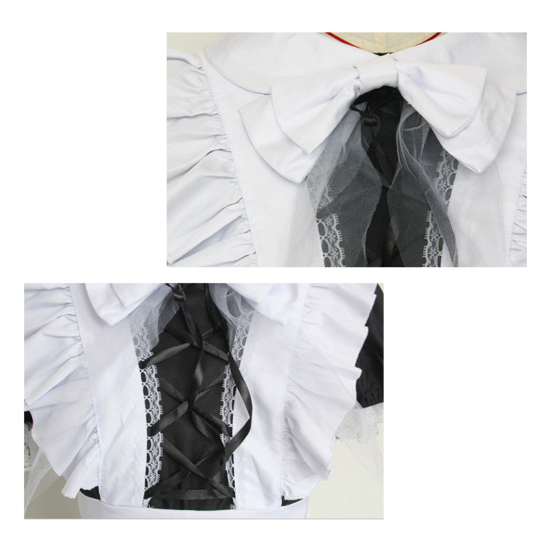 フロント編み上げ メイド服