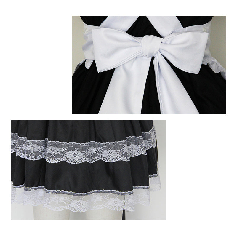 フロント編み上げ メイド服