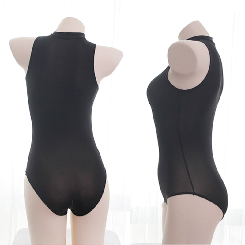 フロントジップ セクシーレオタード