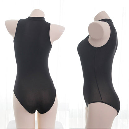 フロントジップ セクシーレオタード