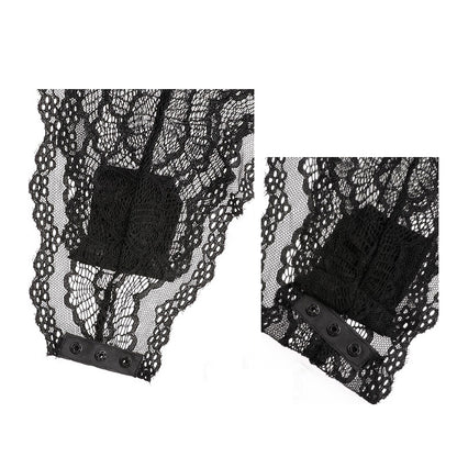 シースルーブラック テディランジェリー