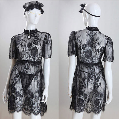 ゴシックブラック ベビードールセット