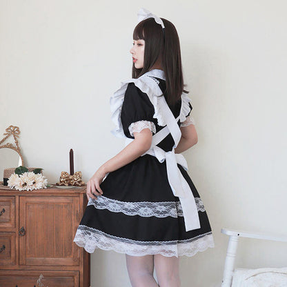 2層レース エレガントメイド服