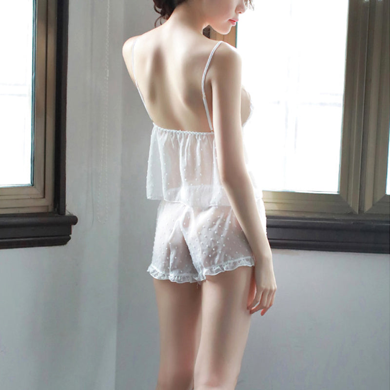 ホワイトタンクトップ＆パンツセット