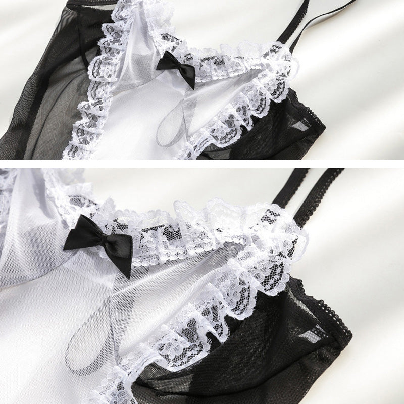 メイド風 ベビードール 7点セット