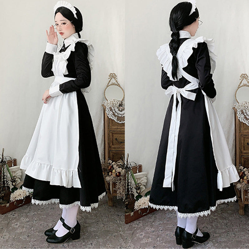 ロングメイドドレス