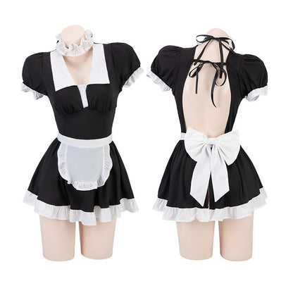 バックオープン メイド服
