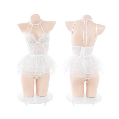 ウェディング風 ベビードール＆Tバック