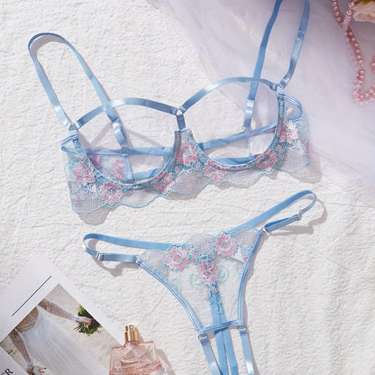 刺繍デザイン ランジェリーセット