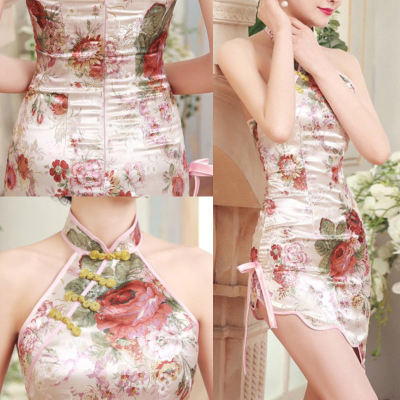 ホルターネックチャイナドレス