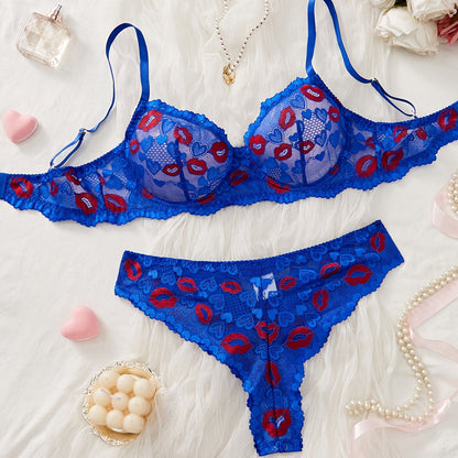 レーストリムブラ＆ショーツ セクシーランジェリーセット