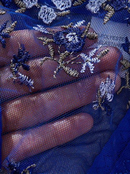 刺繍入りセミシアー ランジェリーセット