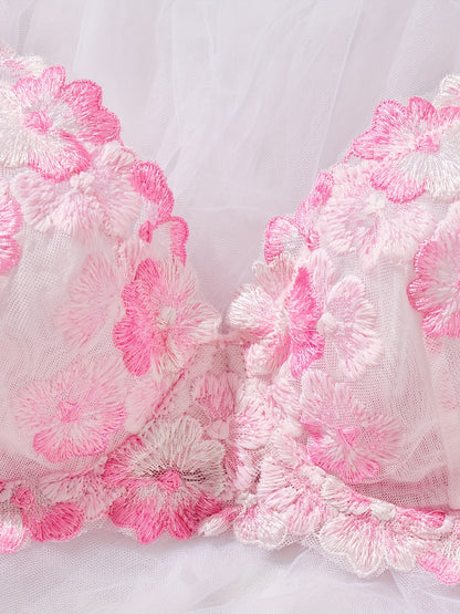 レース大人ランジェリー2点セット