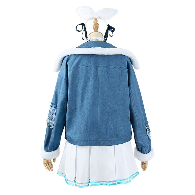 うさみみセーラー風デザイン×ジャケット付きドレスのコスプレコスチュームセット