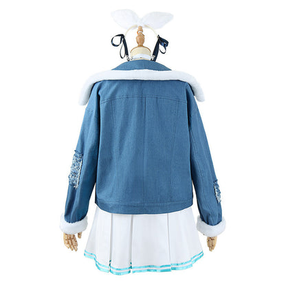 うさみみセーラー風デザイン×ジャケット付きドレスのコスプレコスチュームセット