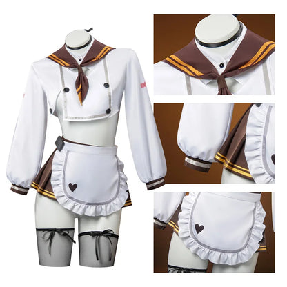 エプロン付き制服コスチュームセット