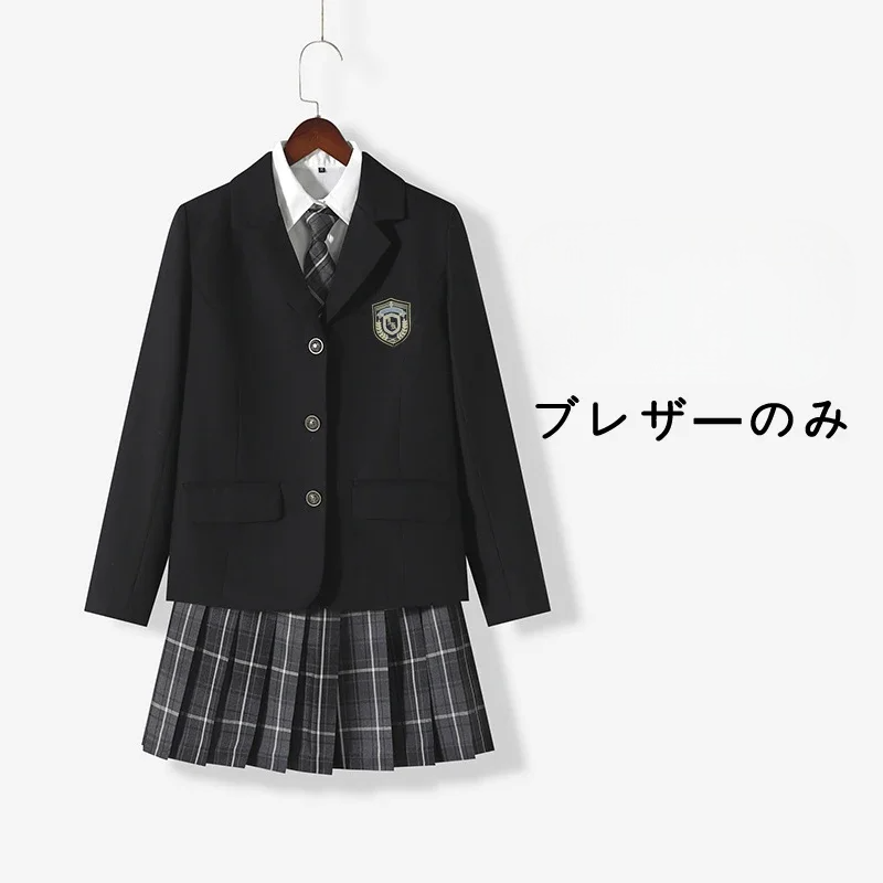 ブレザー×プリーツスカートのセーラー風学生制服セット