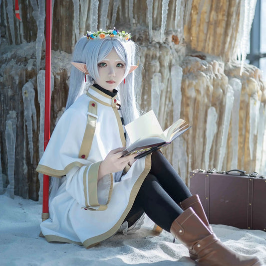 マント付き魔法使いドレス×ウィッグセットのコスプレコスチューム