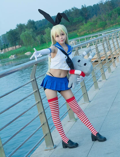 セーラー服デザイン×アクセサリー 制服風コスプレセット