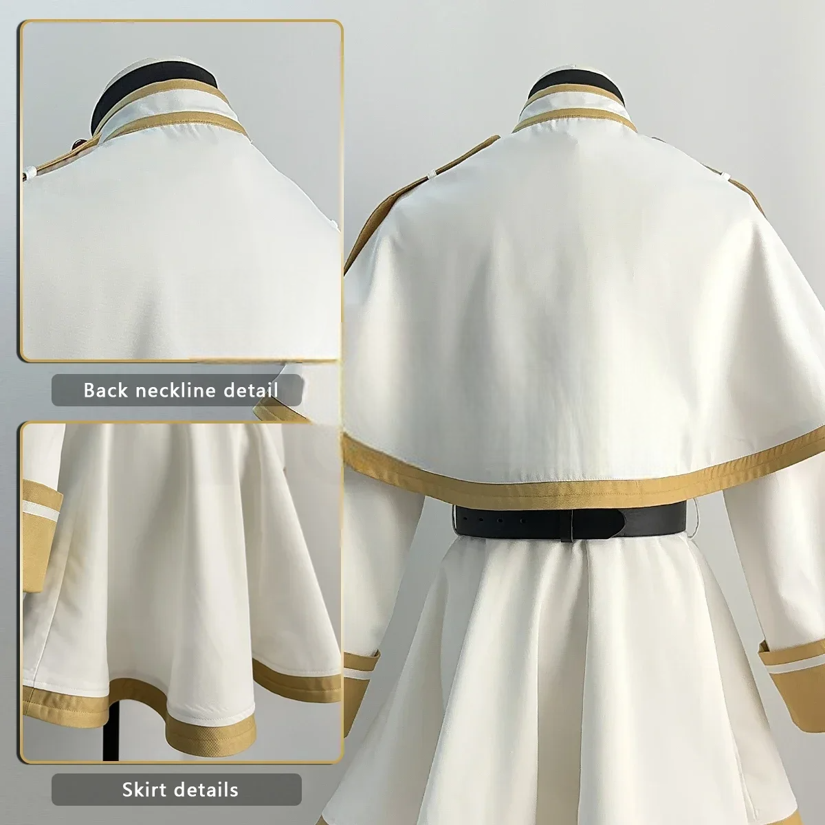 マント付き魔法使いドレス×ウィッグセットのコスプレコスチューム