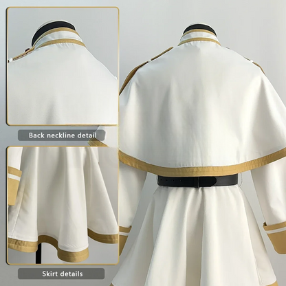 マント付き魔法使いドレス×ウィッグセットのコスプレコスチューム