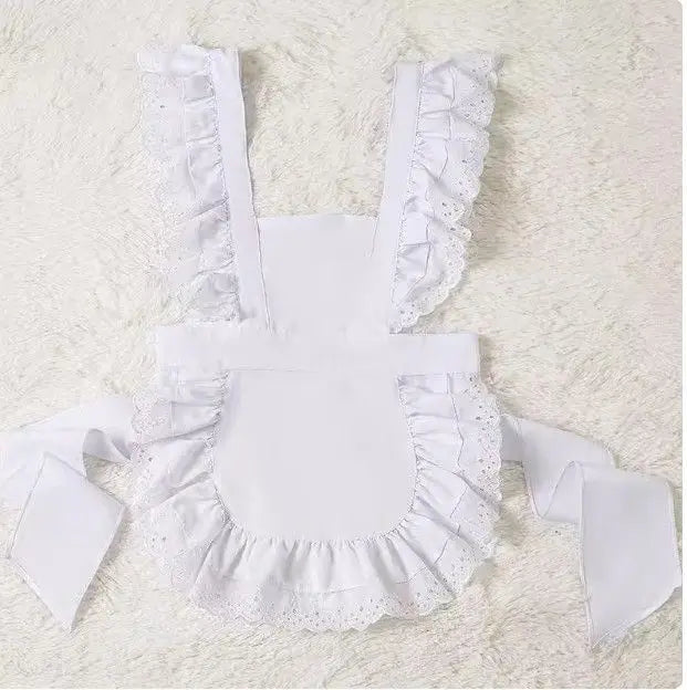 リボン装飾×エプロン付きのメイド風コスチュームセット
