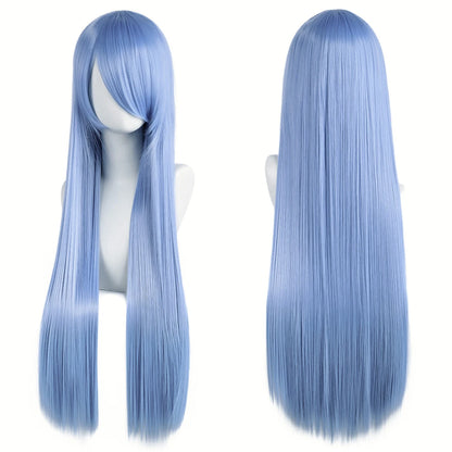 ロングストレートコスプレウィッグ（80cm）
