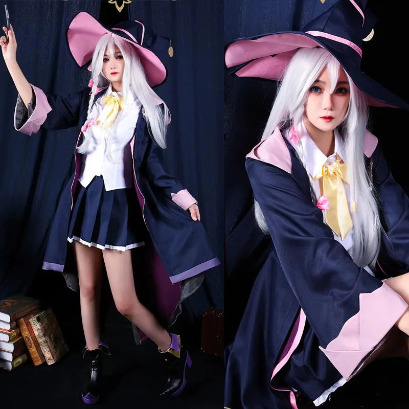 魔女風デザイン×帽子付きのコスプレコスチュームセット