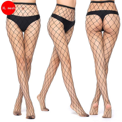 フィッシュネット×カットアウトのメッシュパンティストッキング
