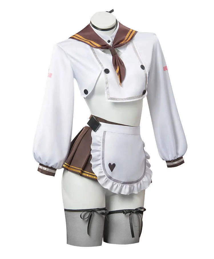 エプロン付き制服コスチュームセット