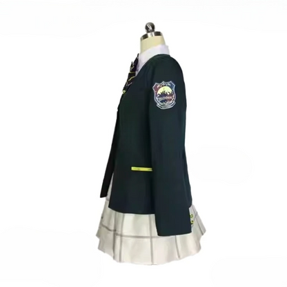 制服風コート×スカート構成のコスプレコスチュームセット