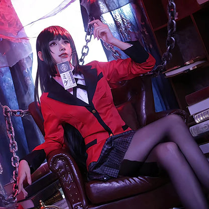 制服風デザイン×プリーツスカートのコスプレコスチュームセット