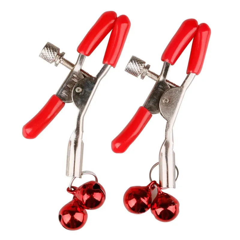 ベルチャーム付き×金属製ニップルクリップ