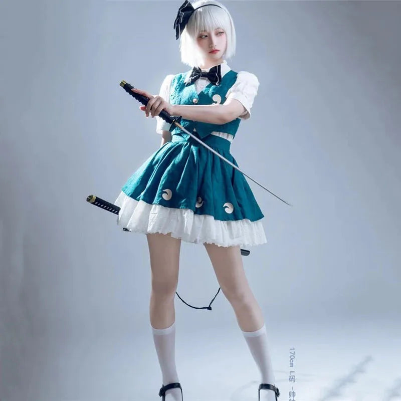 フリルデザイン×アクセ付きドレスのコスプレコスチュームセット