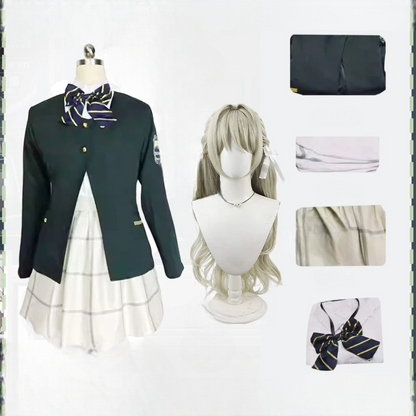制服風コート×スカート構成のコスプレコスチュームセット