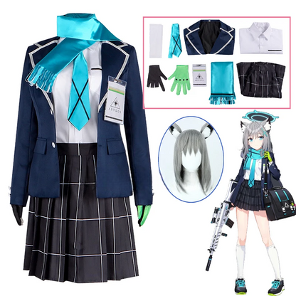 制服風ジャケット×アクセ付きのコスプレコスチュームセット