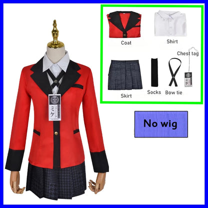 制服風デザイン×プリーツスカートのコスプレコスチュームセット