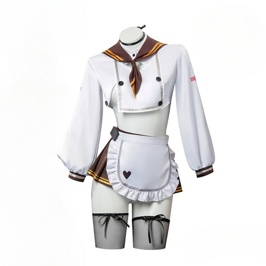 エプロン付き制服コスチュームセット