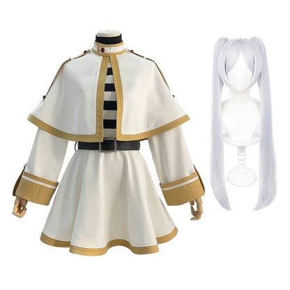 マント付き魔法使いドレス×ウィッグセットのコスプレコスチューム