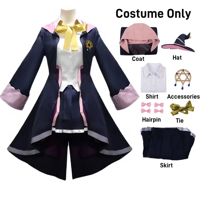 魔女風デザイン×帽子付きのコスプレコスチュームセット