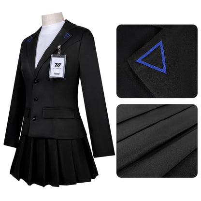制服風ジャケット×スカート構成のコスプレコスチュームセット